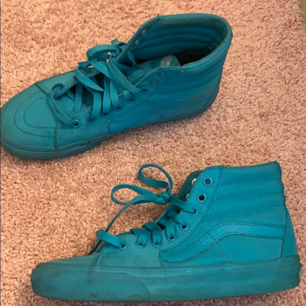 Turquoise sk8 hi vans